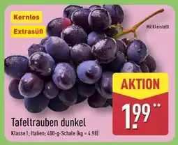 Aldi Nord Tafeltrauben dunkel Angebot
