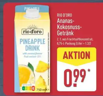 Aldi Nord RIO D'ORO Ananas-Kokosnuss-Getränk Angebot