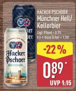 Aldi Nord HACKER PSCHORR Münchner Hell/Kellerbier Angebot