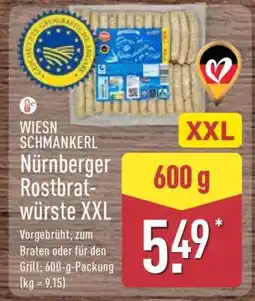 Aldi Nord WIESN SCHMANKERL Nürnberger Rostbratwürste XXL Angebot