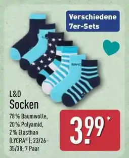 Aldi Nord L&D Socken Angebot