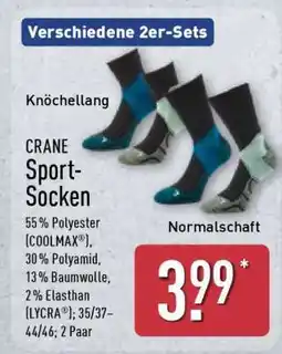 Aldi Nord CRANE Sport-Socken Angebot