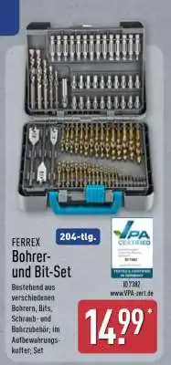 Aldi Nord FERREX Bohrer- und Bit-Set Angebot