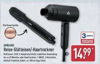 Aldi Nord Reise-Glätteisen/-Haartrockner Angebot