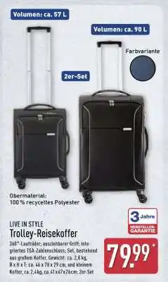 Aldi Nord Trolley-Reisekoffer Angebot