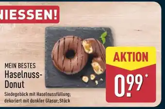 Aldi Nord MEIN BESTES Haselnuss-Donut Angebot