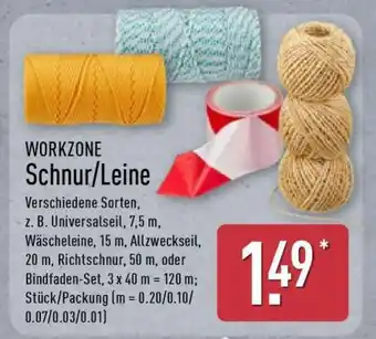 Aldi Nord WORKZONE Schnur/Leine Angebot