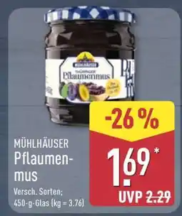 Aldi Nord Mühlhäuser Pflaumenmus Angebot