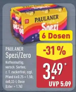 Aldi Nord PAULANER Spezi/Zero Angebot