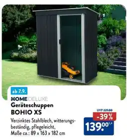 Aldi Nord Geräteschuppen BOHIO XS Angebot