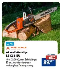 Aldi Nord Akku-Kettensäge LS C35-EU Angebot