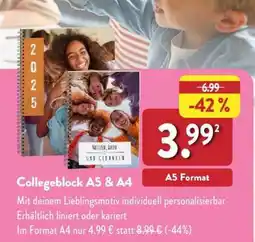 Aldi Nord Collegeblock A5 & A4 Angebot