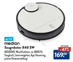 Aldi Nord medion Saugroboter X40 SW Angebot