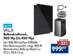 Aldi Nord VALE Balkonkraftwerk, 900 Wp (2x 450 Wp) Angebot