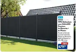 Aldi Nord WPC-Sichtschutzzaun CALLADO Premium, 4x Elemente + 6x Pfosten Angebot