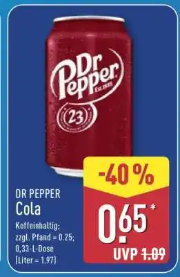 Aldi Nord DR PEPPER Cola Angebot