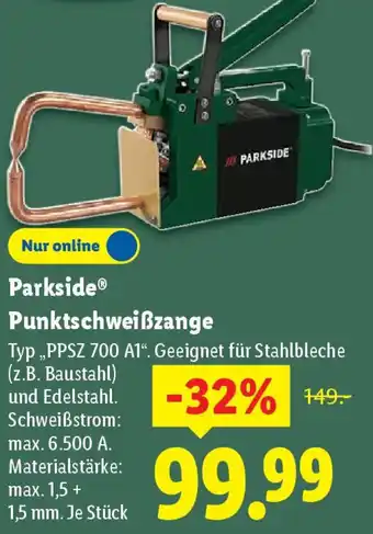 Lidl Parkside Punktschweiẞzange Angebot
