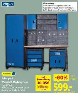 Lidl Scheppach Werkstatt-Modulsystem Angebot