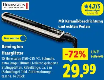 Lidl Remington Haarglätter Angebot