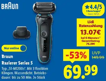 Lidl Braun Rasierer Series 5 Angebot