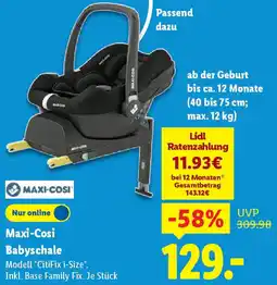 Lidl Maxi-Cosi Babyschale Angebot