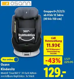 Lidl Osann Kindersitz Angebot
