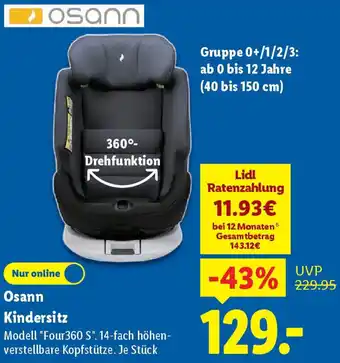 Lidl Osann Kindersitz Angebot