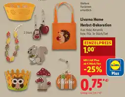 Lidl Livarno Home Herbst-Dekoration Angebot