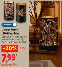 Lidl Livarno Home LED-Windlicht Angebot