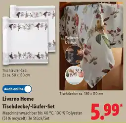 Lidl Livarno Home Tischdecke/-läufer-Set Angebot