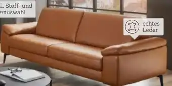 XXXLutz Valdera Leder-Sofa 3-sitzig Angebot