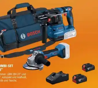 OBI Bosch Professional Combi-Set Bohrhammer GBH 18V-22 + GWS 18V-8 Angebot