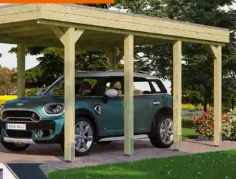 OBI Skan Holz Flachdach-Doppelcarport Friesland Angebot