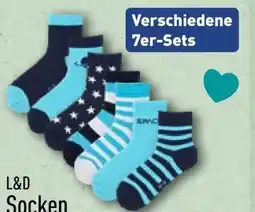 Aldi Nord L & D Kinder Socken 7 Paar Angebot