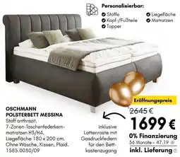 Hardeck Oschmann polsterbett messina Angebot