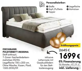 Hardeck Oschmann polsterbett messina Angebot