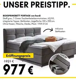 Hardeck BOXSPRINGBETT PORTAGE von hardi Angebot