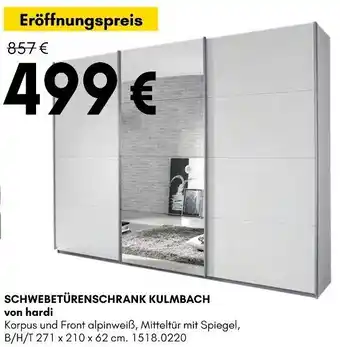 Hardeck SCHWEBETÜRENSCHRANK KULMBACH von hardi Angebot