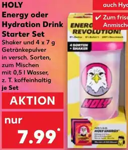 Kaufland HOLY Energy oder Hydration Drink Starter Set Angebot