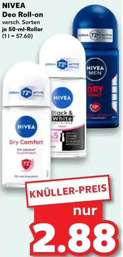 Kaufland NIVEA Deo Roll-on Angebot