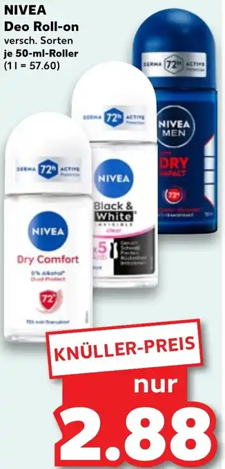 Kaufland NIVEA Deo Roll-on Angebot