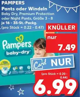 Kaufland PAMPERS Pants oder Windeln Angebot