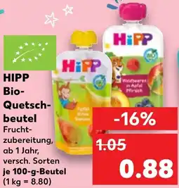 Kaufland HIPP Bio-Quetschbeutel Angebot