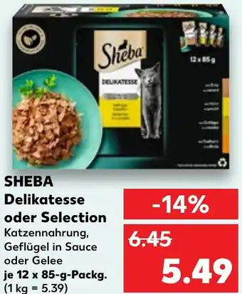 Kaufland SHEBA Delikatesse oder Selection Angebot