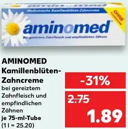 Kaufland AMINOMED Kamillenblüten Zahncreme Angebot