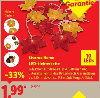 Lidl Livarno Home LED-Lichterkette Angebot