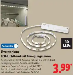 Lidl Livarno Home LED-Lichtband mit Bewegungssensor Angebot