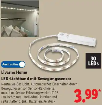 Lidl Livarno Home LED-Lichtband mit Bewegungssensor Angebot