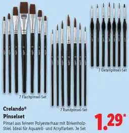 Lidl Crelando Pinselset Angebot