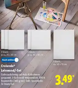 Lidl Crelando Leinwand/-Set Angebot
